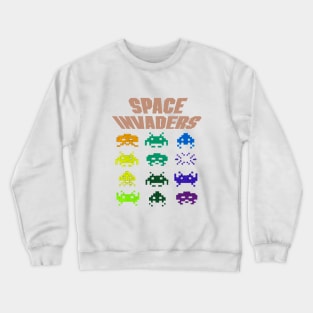 Space Invaders Retro Gaming Vintage Crewneck Sweatshirt